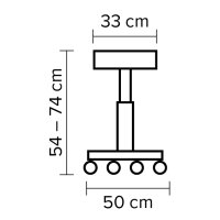 Friseur Rollhocker Comfort Ultra Deluxe