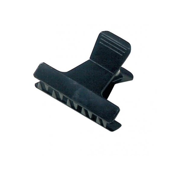 Abteilklammer aus Plastik 60 mm schwarz