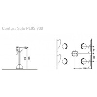 Stand Waschsäule Contura Solo Plus 360°
