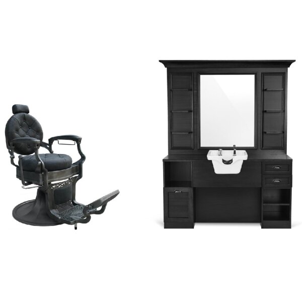 Barberset Black & Brown