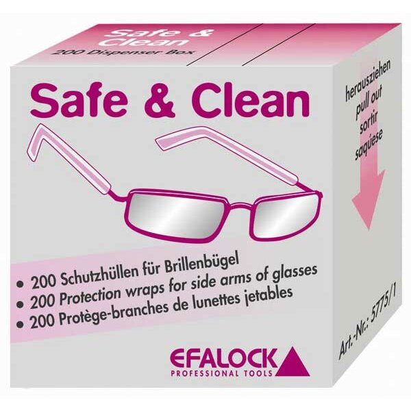 Efalock Brillenbügelschutz Safe & Clean