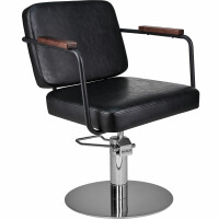 Friseurstuhl Enzo- Express Serie-schwarz-5-Fußkreuz