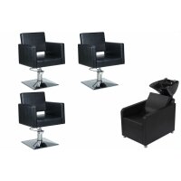 3er Spar-Set Friseureinrichtung-schwarz
