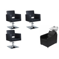 3er Spar-Set Friseureinrichtung-schwarz