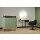 Friseur Bedienplatz Levante Schwarz-Schwarz-Schwarz-U10030 (Pastellgrün)
