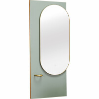 Salon Bedienplatz Art Deco Slim U10030 (Pastellgrün)-schwarz