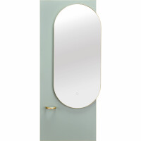Salon Bedienplatz Art Deco Slim U10030 (Pastellgrün)-schwarz