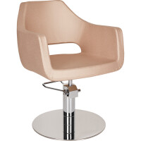 Friseur Bedienstuhl Marea goldene eckige Bodenplatte-W10
