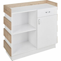 Empfagstheke Reno W1000 (Weiß matt)-W1000 (Weiß matt)