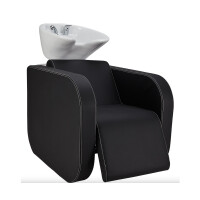 Rückwärtswaschanlage Globe Modern Weiß-Chrom-Ohne-P3
