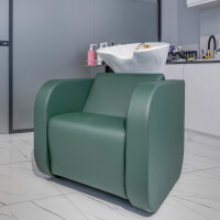 Rückwärtswaschanlage Globe Modern Weiß-Chrom-Ohne-P3