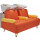 Friseurwaschsofa Boom Weiß-Chrom-Chrom-W78