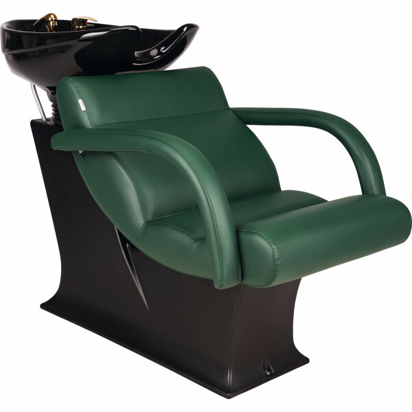 Friseurwaschplatz Lady One Weiß-Weiß-Chrom-W79
