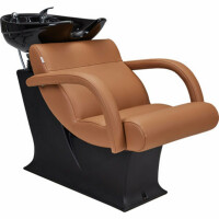 Friseurwaschplatz Lady One Weiß-Weiß-Chrom-W79
