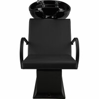 Friseurwaschplatz Lady Y Pik P96-Schwarz-Chrom