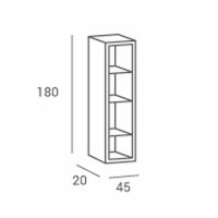 Verkaufsregal Reflection Hochglanz weiß