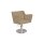 Friseurstuhl Anouk - Beige Runde Bodenplatte
