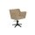 Friseurstuhl Anouk - Beige Runde Bodenplatte
