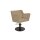 Friseurstuhl Anouk - Beige Runde Bodenplatte