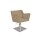 Friseurstuhl Anouk - Beige Runde Bodenplatte