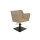 Friseurstuhl Anouk - Beige Runde Bodenplatte