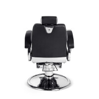 Barberstuhl Hugo mit weißen Kreuznähten