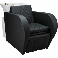Friseur Waschsessel Vida Mit-P5-W1000 (Weiß matt)-Chrom