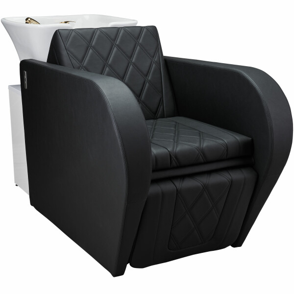 Friseur Waschsessel Vida Mit-P7-D4095 (Dark Chocolate)-Chrom