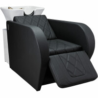 Friseur Waschsessel Vida Mit-P7-D4095 (Dark Chocolate)-Chrom