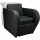 Friseur Waschsessel Vida Mit-P7-D4095 (Dark Chocolate)-Chrom