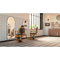 Friseur Bedienplatz RIM-Silber
