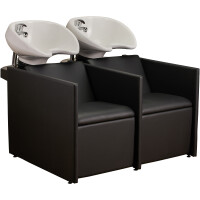 2er Friseur Waschsofa Luna - Express Serie - schwarz