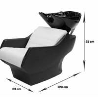 Friseur Waschanlage Techno schwarz-schwarz-chrom-ohne-W78